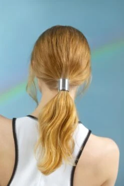 Small Silver Ponytail Cuff