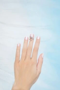 Silver Pearl Tiara Nail Ring
