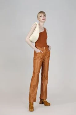 Beige Leather Handbag -Mam Originals Shop 41 TWISTED1749 gfslqb