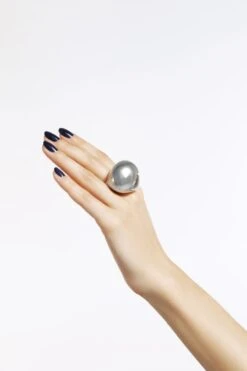 Silver Chunky Ball Ring