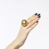 Gold Chunky Ball Ring