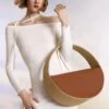 Medium Round Raffia Bag