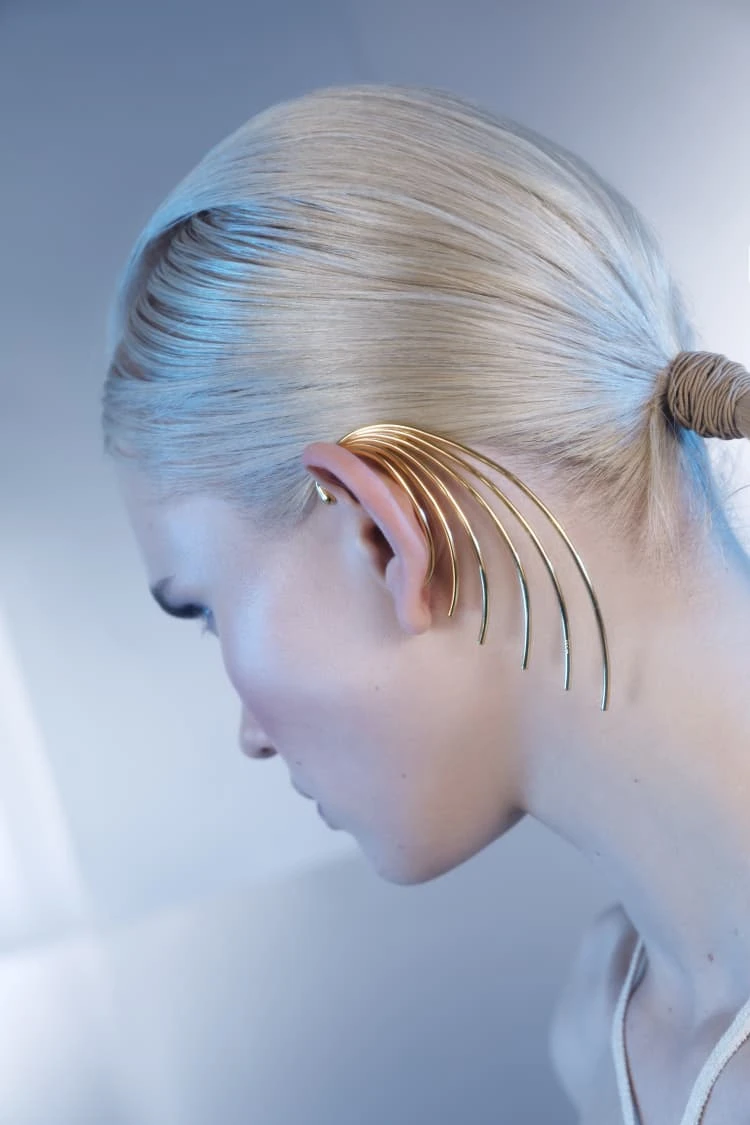 Gold Wrap Around Ear Cuff 1 Gold Wrap Around Ear Cuff