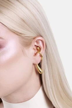 Drop Wrap Ear Cuff - Gold