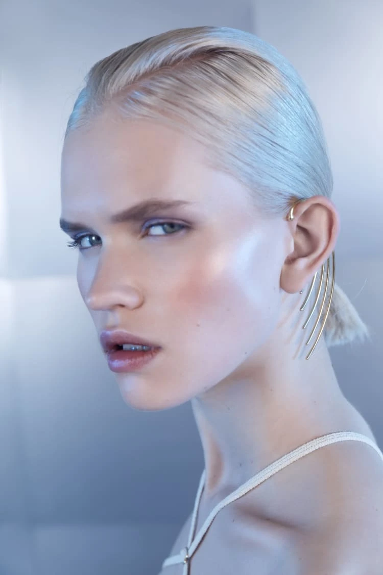 Gold Wrap Around Ear Cuff 2 Gold Wrap Around Ear Cuff - Image 2