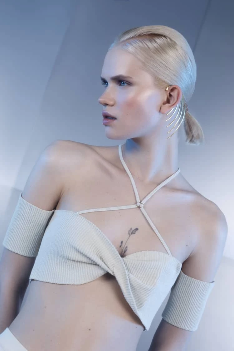 Gold Wrap Around Ear Cuff 3 Gold Wrap Around Ear Cuff - Image 3