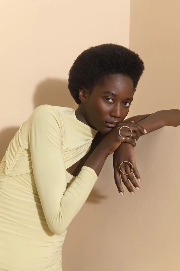 Gold Round Ring 2 Gold Round Ring - Image 2