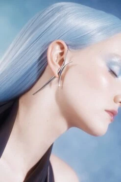 Silver Spiked Earring