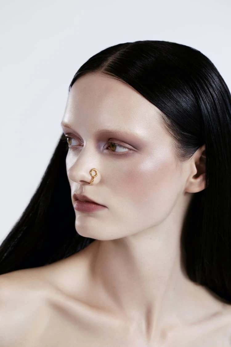 Gold Rounded Lip Cuff Jewelry 2 Gold Rounded Lip Cuff Jewelry - Image 2