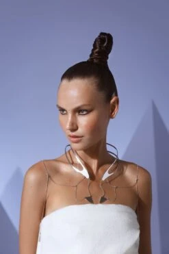 Silver Unique Body Necklace