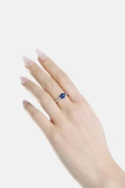 Casa Batlló Ring In Silver And Blue