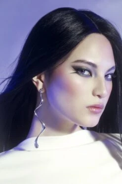 Silver Dangle Liquid Earring 5 Silver Dangle Liquid Earring -Mam Originals Shop 51 MAM BUTTERFLY2829 mzm4to