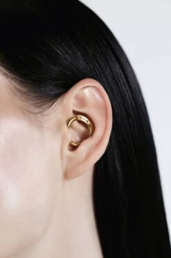 Gold Daith No Pierced Ear Cuff