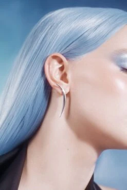 Silver Earring Spike