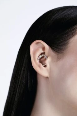 Silver Daith No Pierced Ear Cuff