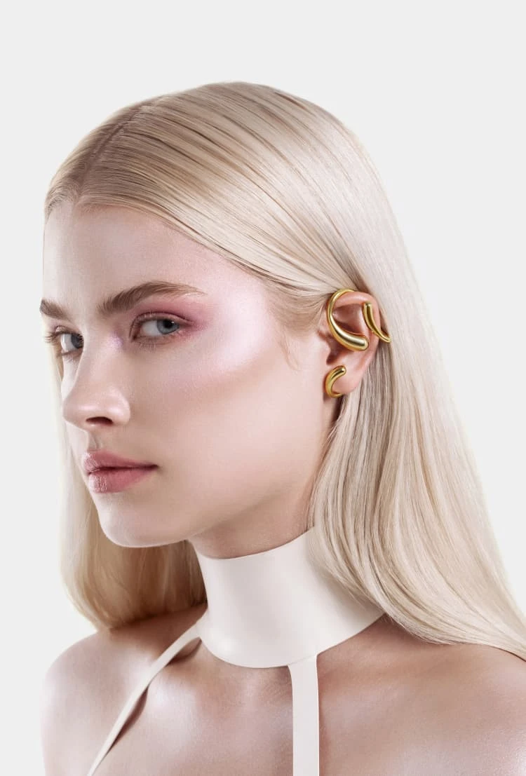 Full Ear Drops Ear Cuff - Gold 1 Full Ear Drops Ear Cuff - Gold
