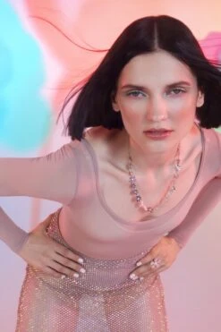 Silver Flower Choker Necklace