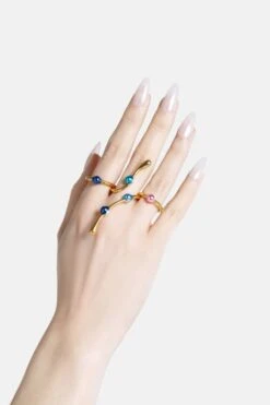 Casa Batlló Long Ring In Gold -Mam Originals Shop 59 BATLLO 0523 rew17s