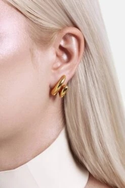 Drop Wrap Earrings - Gold -Mam Originals Shop 59 PLEYADE 0663 gtmqbp