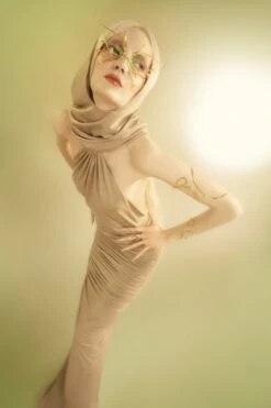 Gold Bold Face Jewel With Opal And Topaz Crystals -Mam Originals Shop 6 58 NYMPH0541 1S msin6i