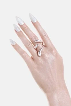 Three-Drop Ring - Silver