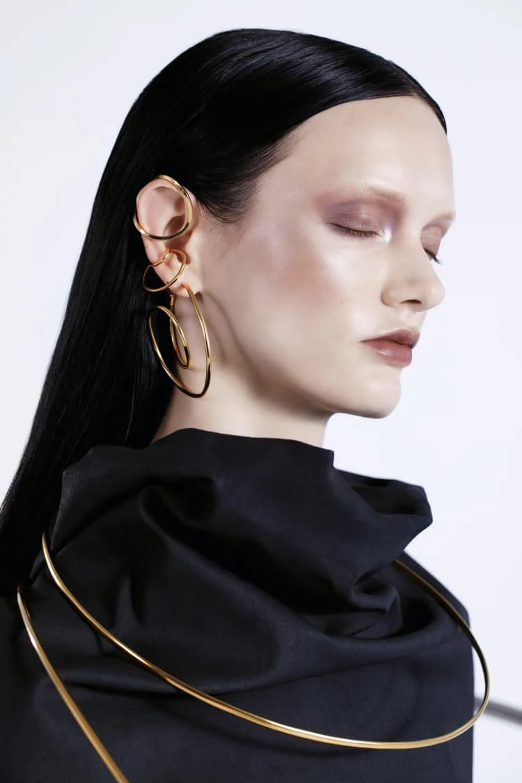 Gold Spiral Earrings 3 Gold Spiral Earrings - Image 3