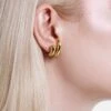 Drop Wrap Earrings - Gold