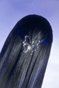 Silver Butterfly Hair Clip