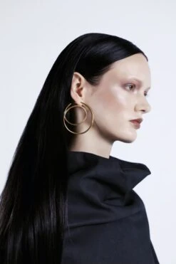 Gold Spiral Earrings