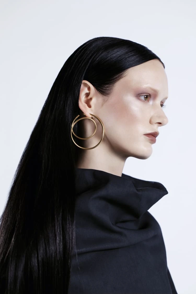 Gold Spiral Earrings 1 Gold Spiral Earrings