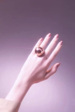 Rose Gold Ball Ring
