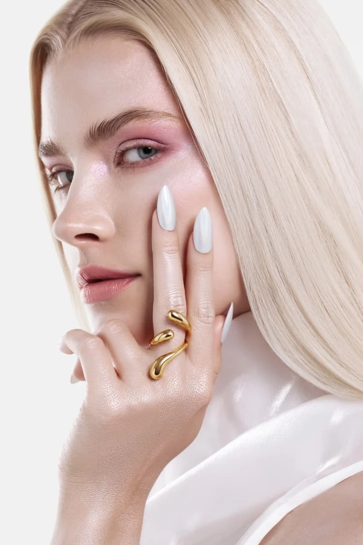 Three-Drop Ring - Gold 2 Three-Drop Ring - Gold - Image 2