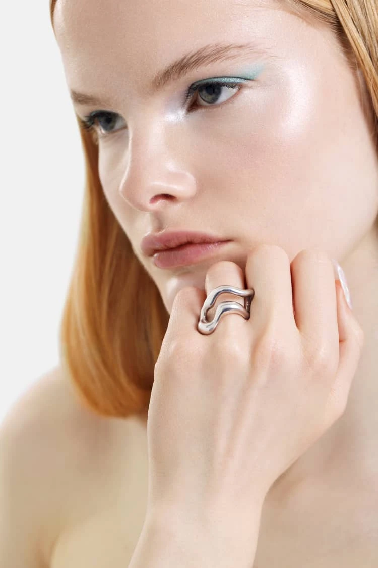 Freeform Silver Ring 2 Freeform Silver Ring - Image 2