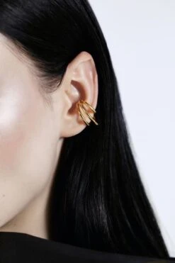Gold Coils Ear Cuff