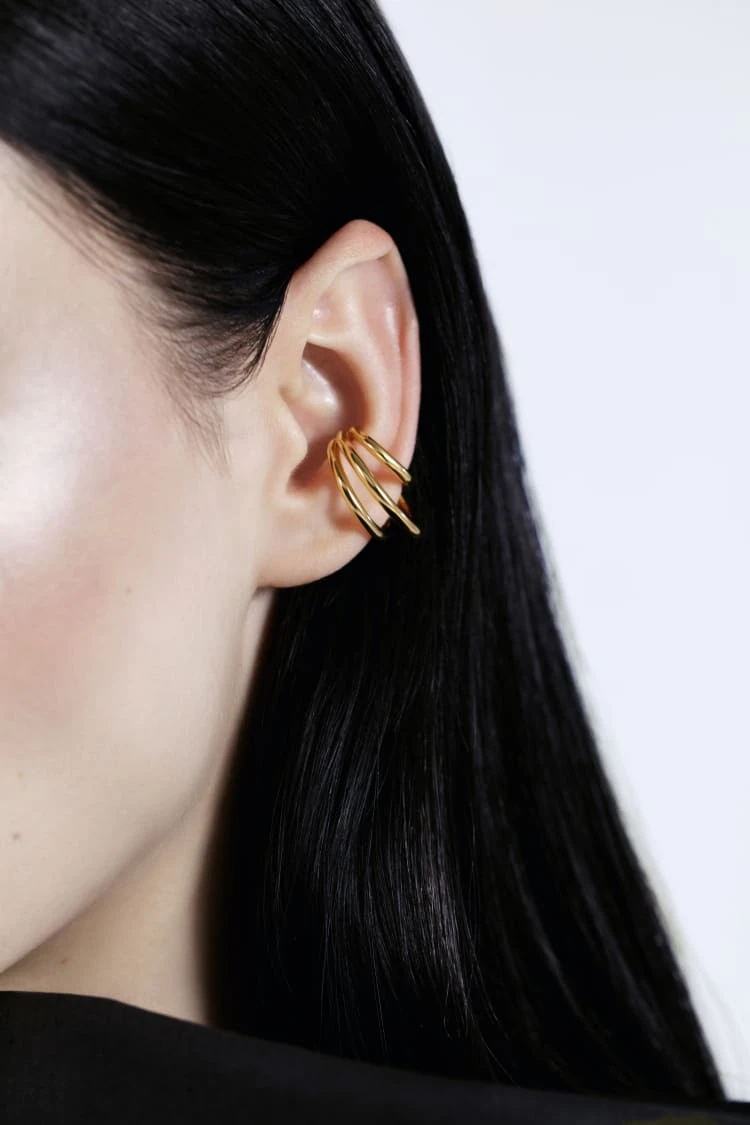 Gold Coils Ear Cuff 1 Gold Coils Ear Cuff