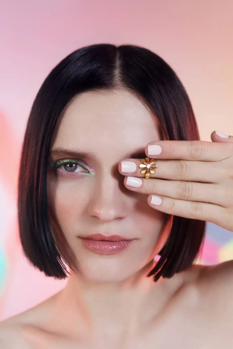 Gold Flower Midi Ring 2 Gold Flower Midi Ring - Image 2