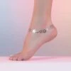 Silver Flower Anklet