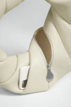 Beige Leather Handbag -Mam Originals Shop 71 TWISTED001 vzi79f