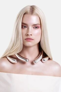 Drops Huge Necklace - Silver