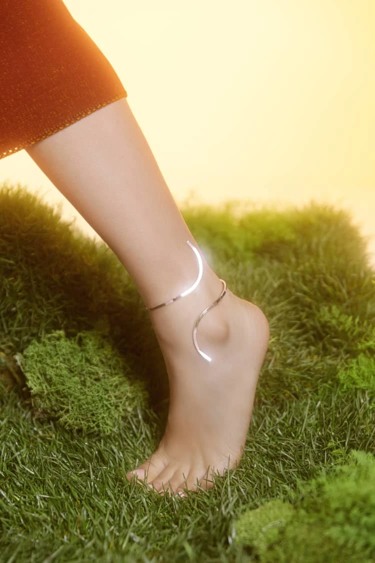 Silver Spiral Anklet 1 Silver Spiral Anklet