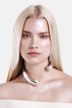 Drops Asymmetrical Necklace - Silver