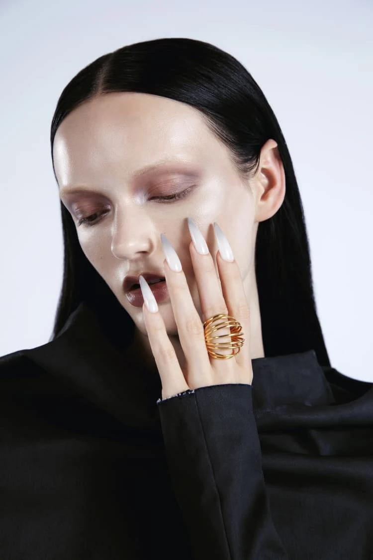 Gold Coil Sphere Ring 2 Gold Coil Sphere Ring - Image 2