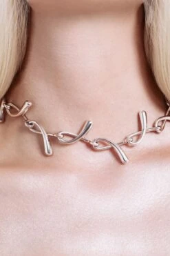 Drops Chain Necklace - Silver -Mam Originals Shop 81 PLEYADE 0889 gxfwhc