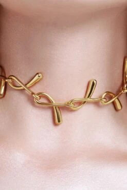 Drops Chain Necklace - Gold -Mam Originals Shop 85 PLEYADE 0919 yz6sol