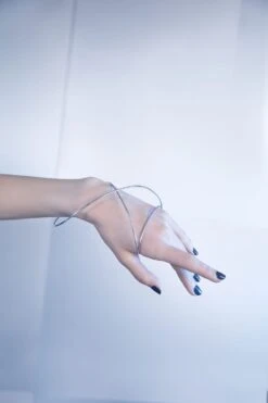 Silver Spiral Statement Bracelet