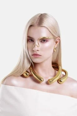 Drops Huge Necklace - Gold -Mam Originals Shop 90 PLEYADE 1031 t4uebe