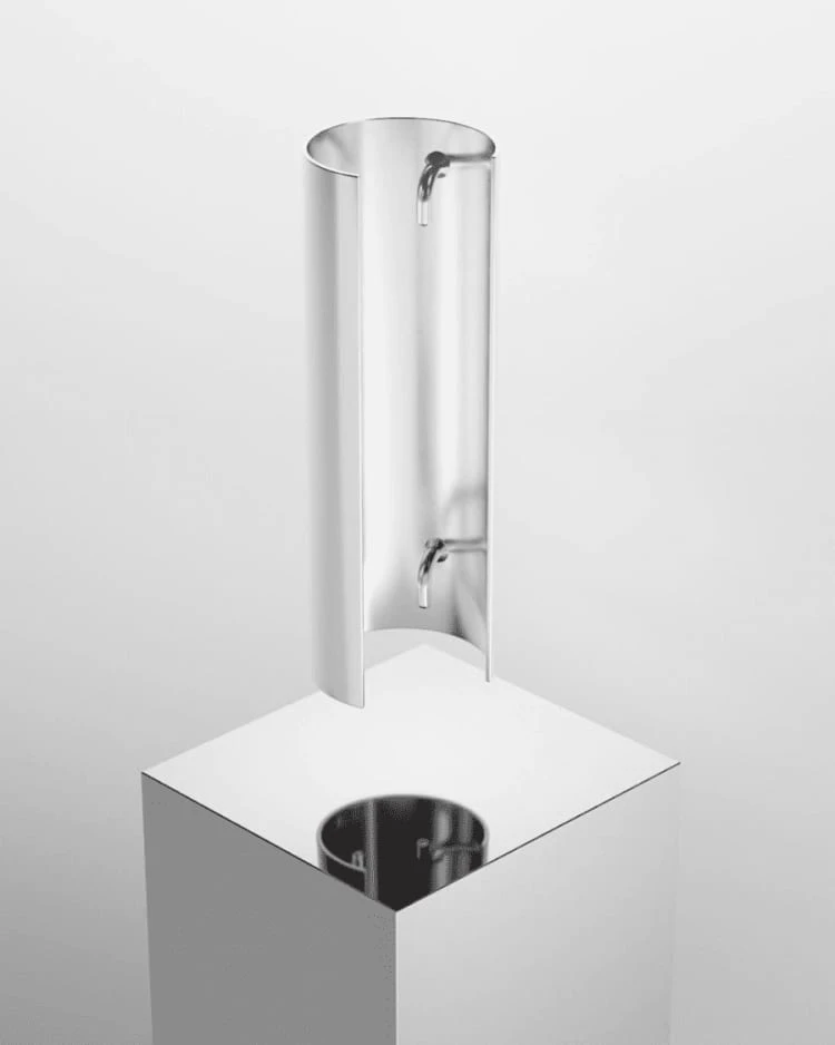 Large Silver Ponytail Cuff 2 Large Silver Ponytail Cuff - Image 2