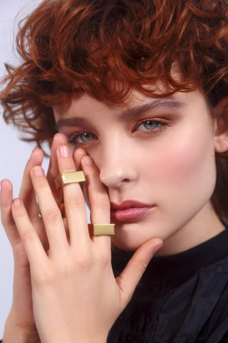 Gold Square Ring 5 Gold Square Ring - Image 5