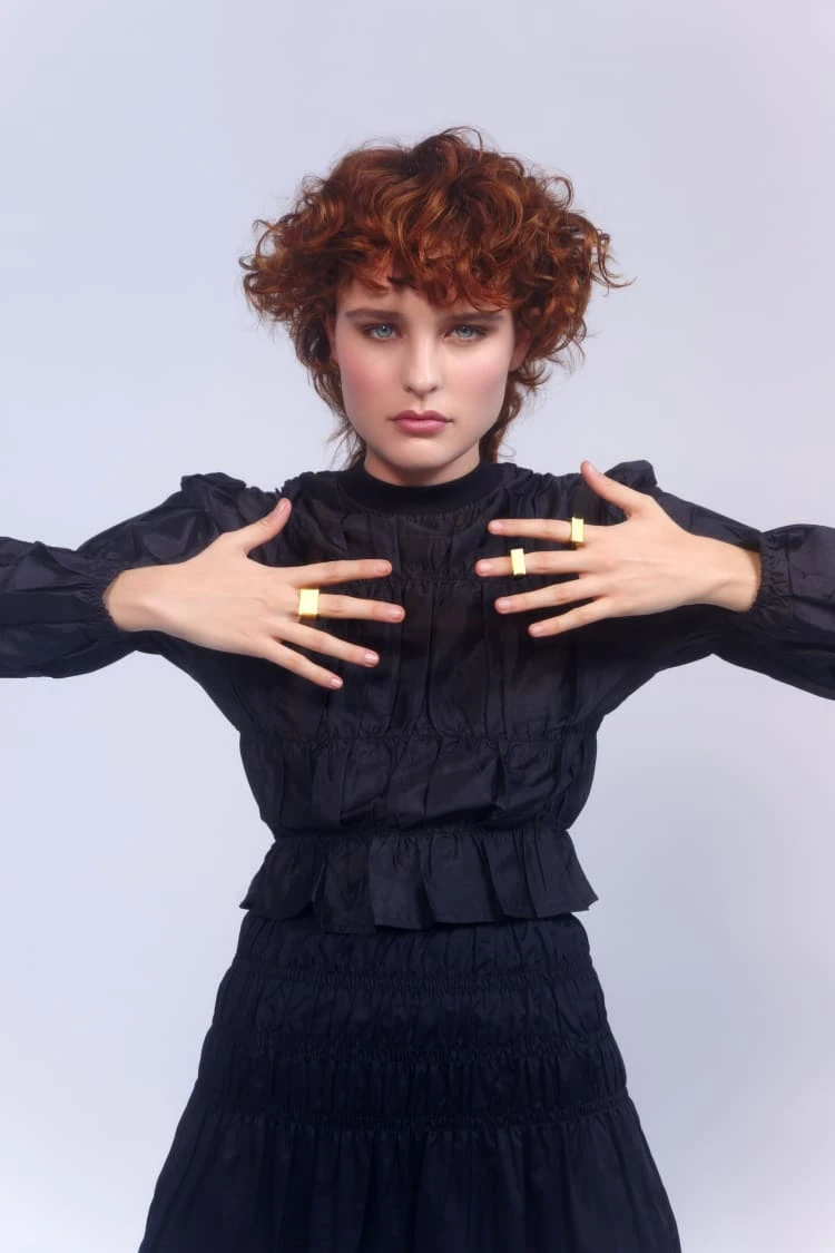 Gold Square Ring 4 Gold Square Ring - Image 4