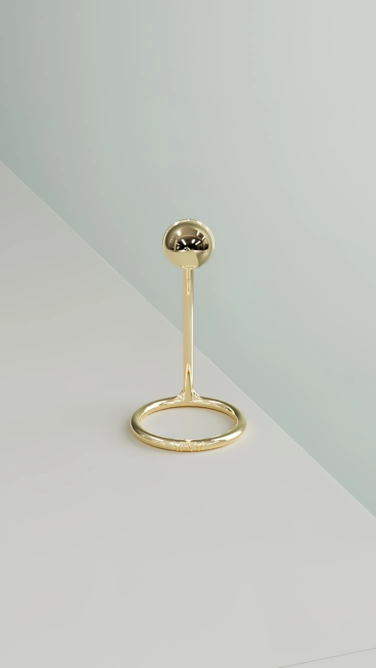 Gold Nail Ring 4 Gold Nail Ring - Image 4